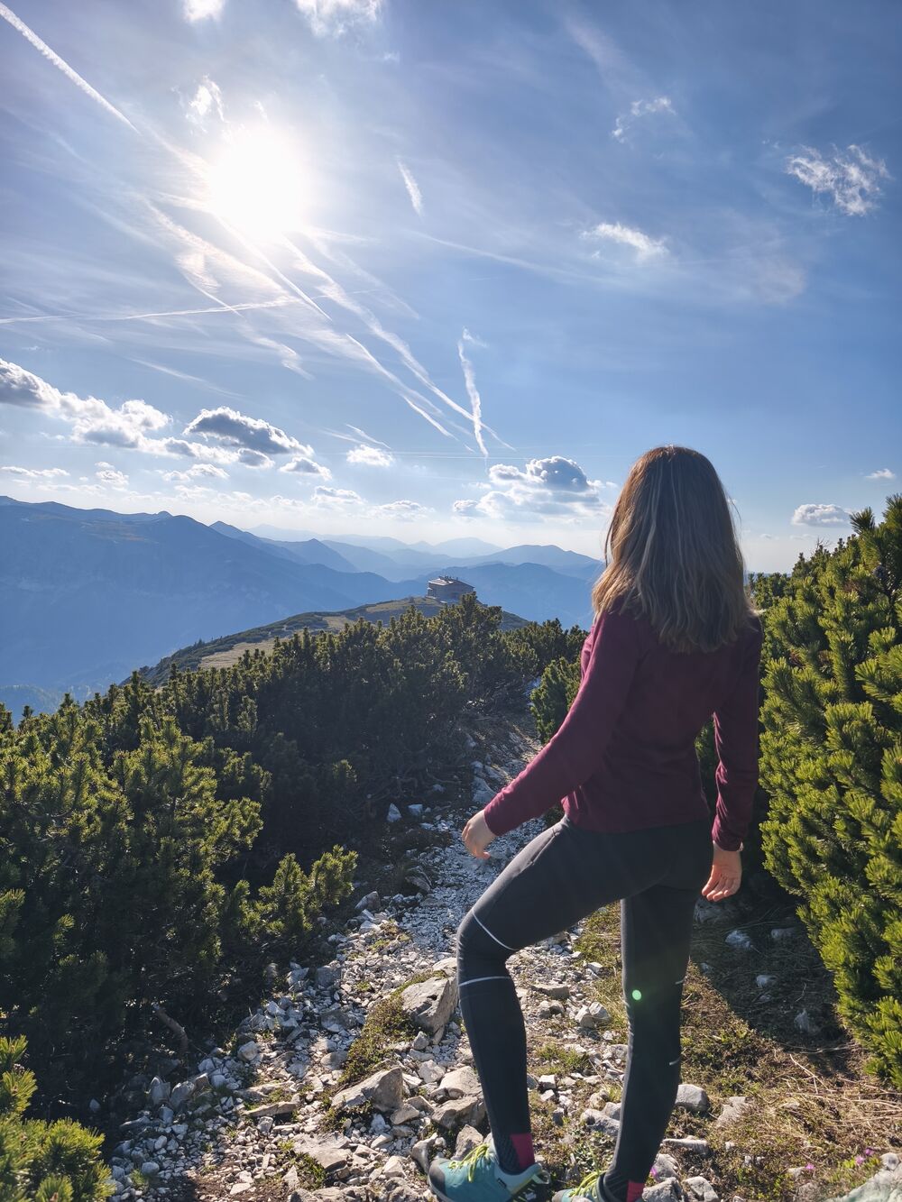 Senderismo por una cresta de los Alpes austríacos